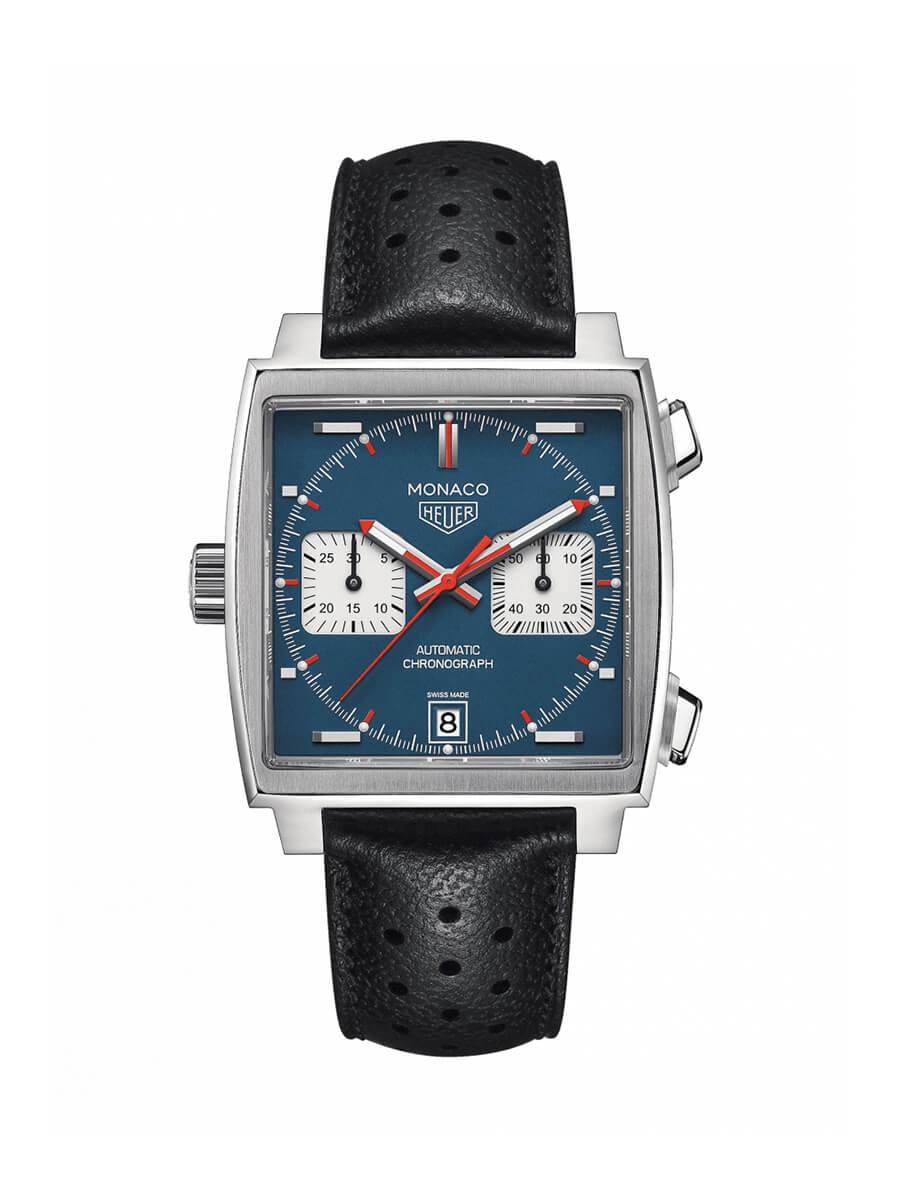 TAG Heuer Monaco Watch Blue Dial 39mm CAW211P.FC6356