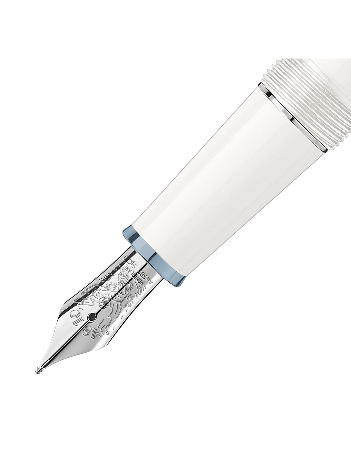 Montblanc Meisterstück Glacier Classique White Fountain Pen MB129399