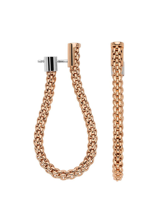 Fope Essentials Flex'it Earrings in 18ct Rose Gold