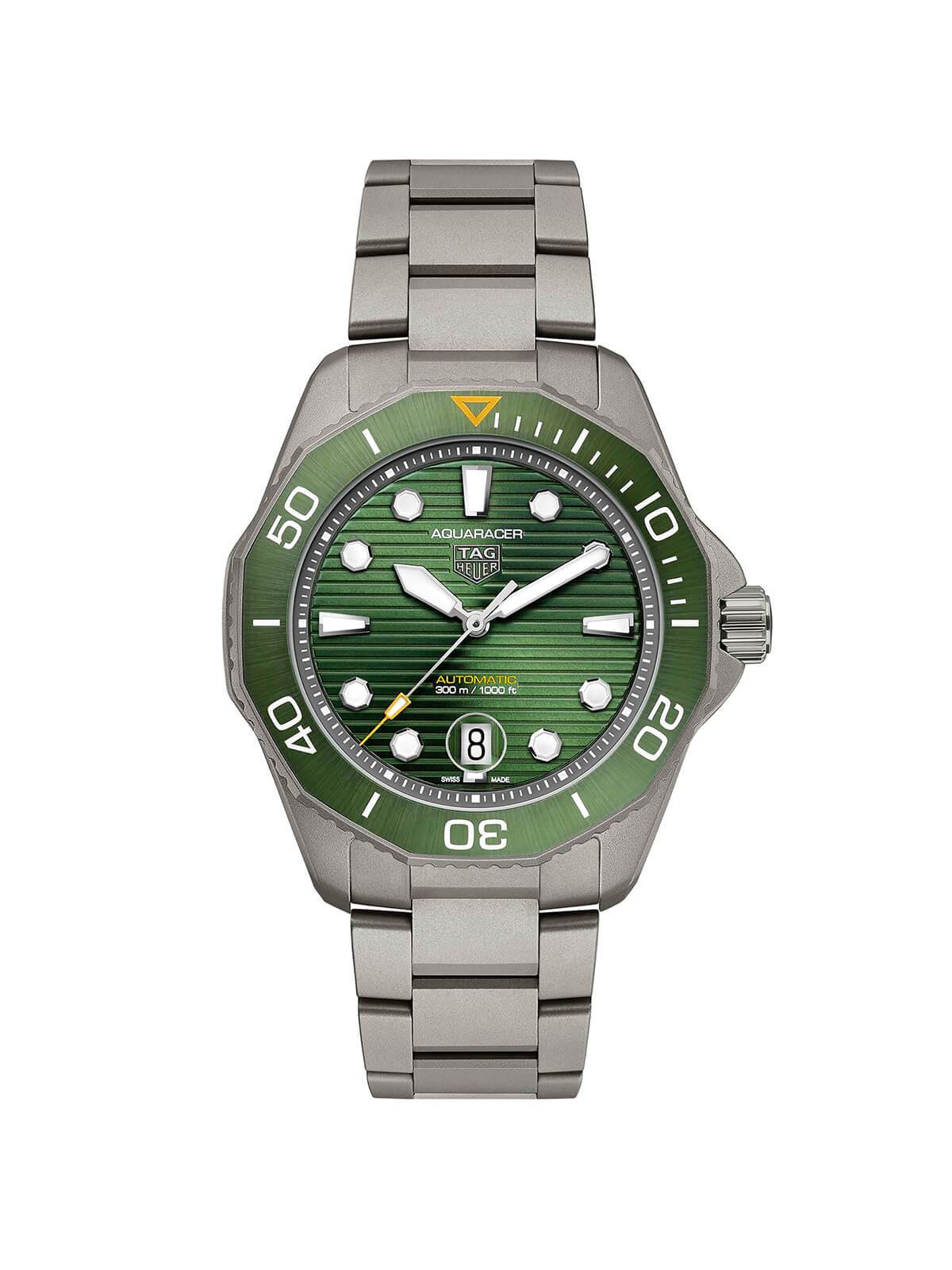 TAG Heuer Aquaracer Watch Green Dial 43mm WBP208B.BF0631