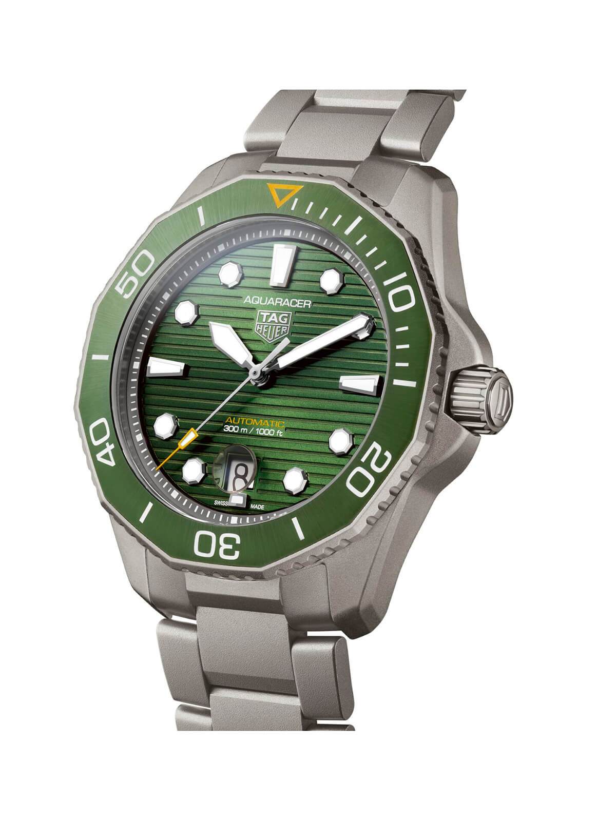 TAG Heuer Aquaracer Watch Green Dial 43mm WBP208B.BF0631
