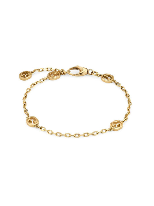 Gucci Interlocking 18ct Yellow Gold Bracelet 17cm