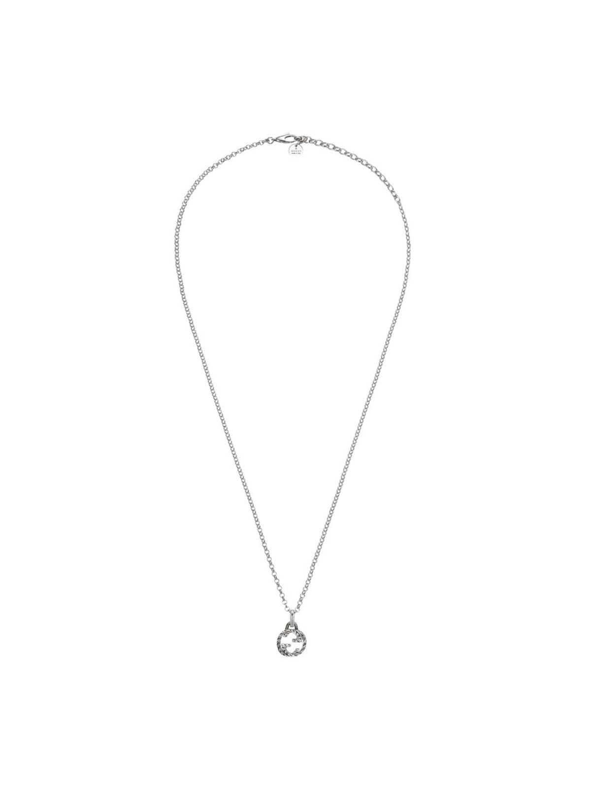 Gucci Interlocking Silver Necklace