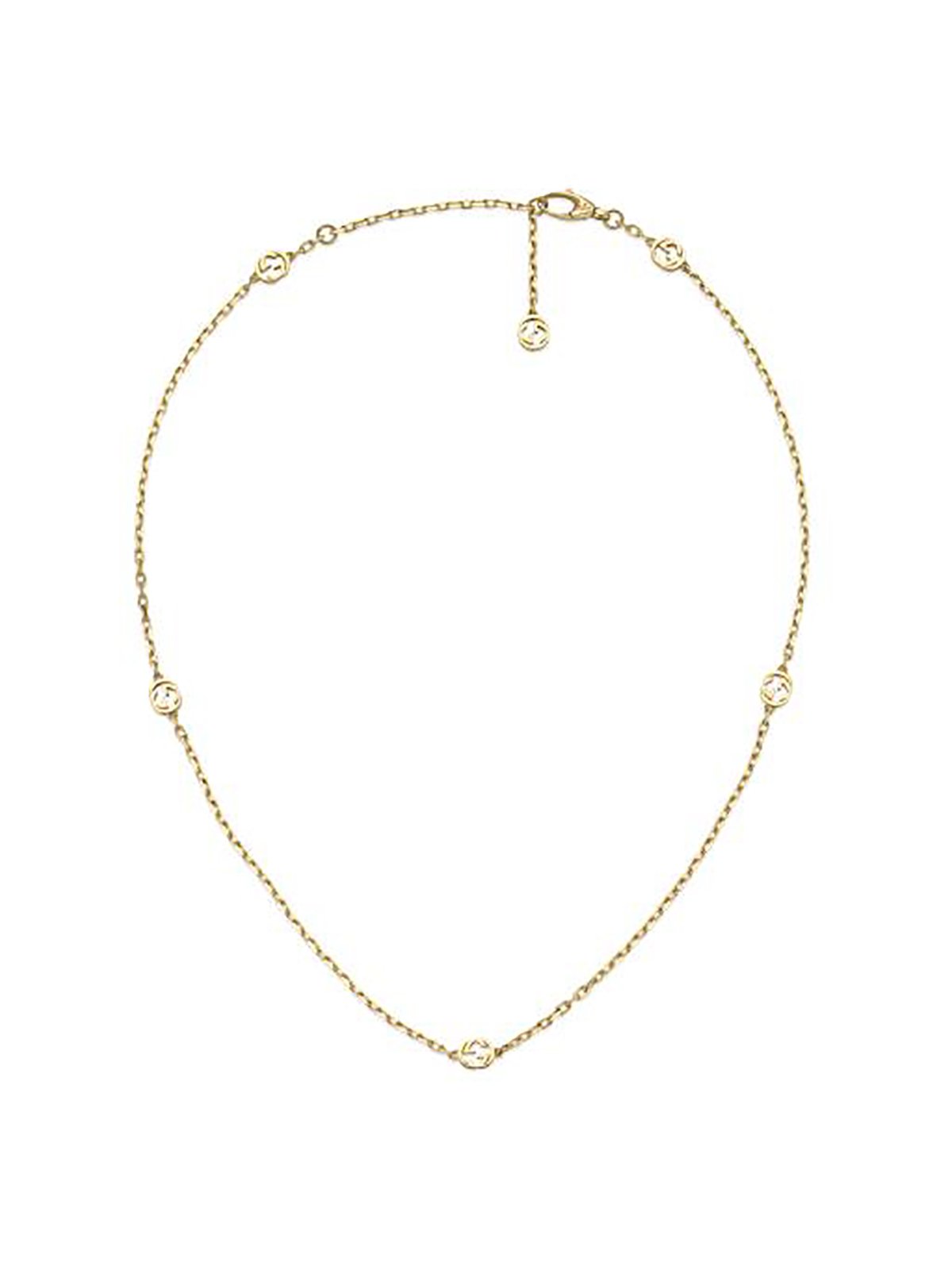 Gucci Interlocking 18ct Yellow Gold Necklace