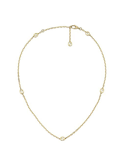 Gucci Interlocking 18ct Yellow Gold Necklace