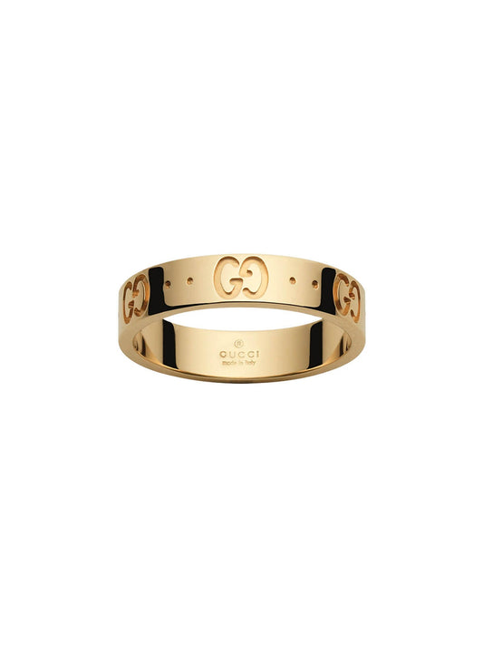 Gucci Icon 18ct Yellow Gold Ring - Size 14