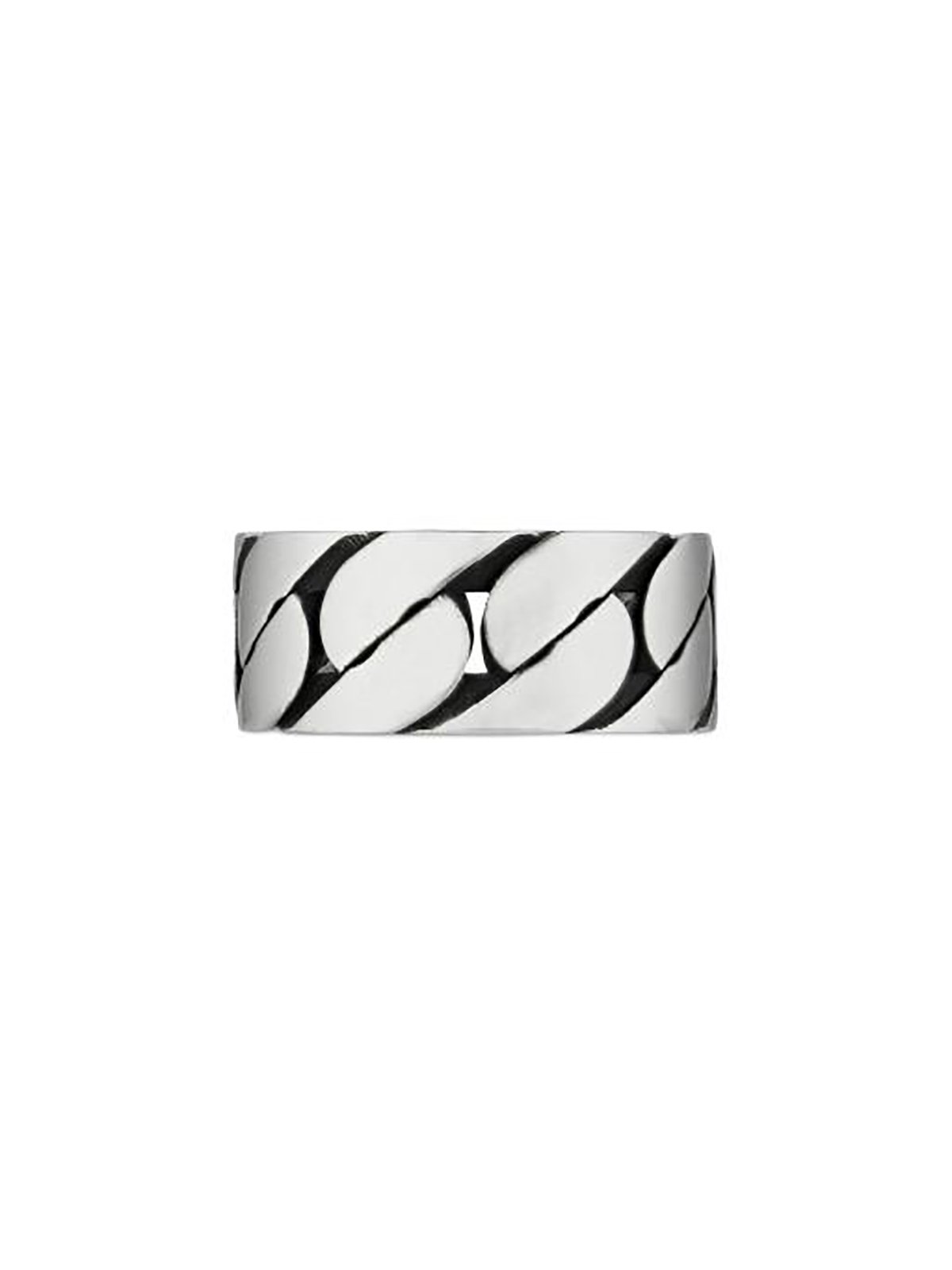 Gucci Interlocking 8mm Silver Ring - Size 22 *Ex-Display*