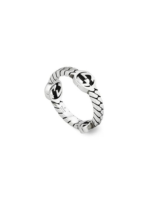 Gucci Interlocking 3.5mm Silver Ring - Size 12 *Ex-Display*