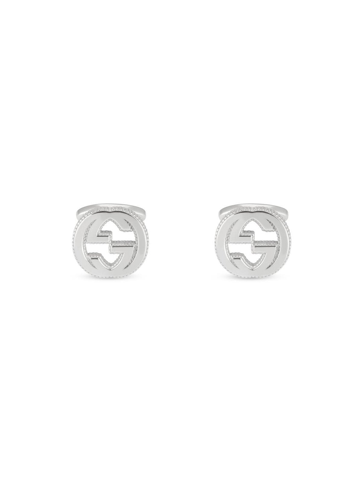 Gucci Interlocking Silver Cufflinks
