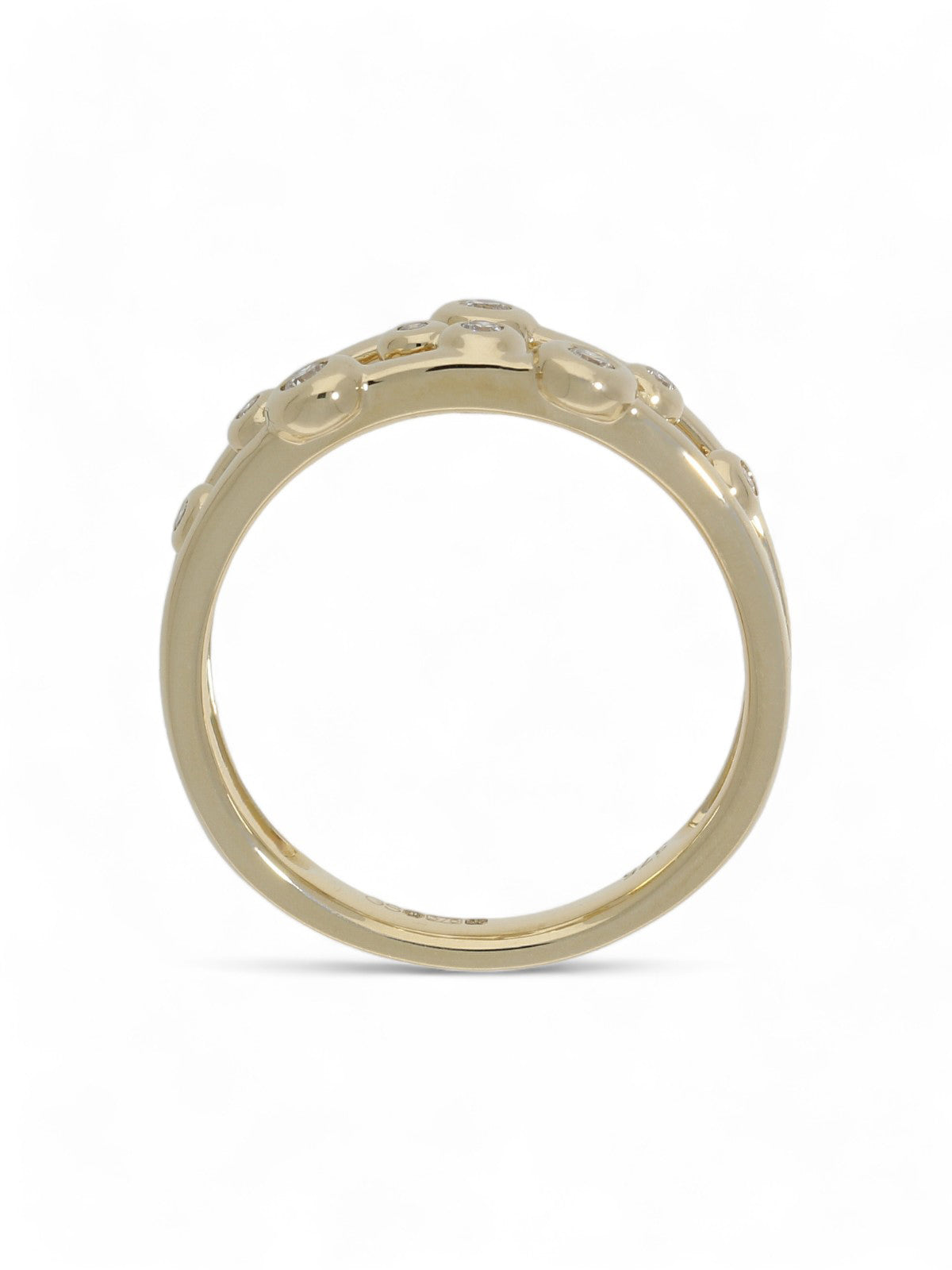 Diamond Cluster Ring 0.11ct Round Brilliant Cut in 9ct Yellow Gold