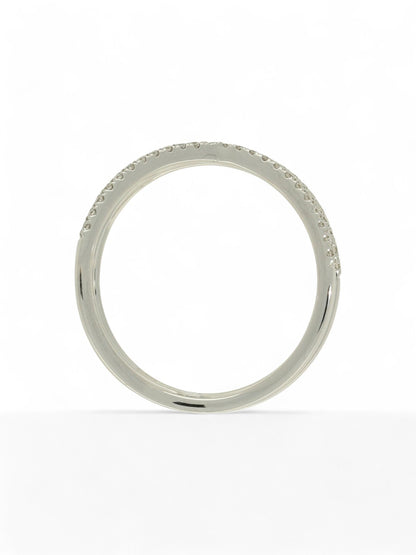 Diamond Crossover Ring Round Brilliant Cut in 18ct White Gold