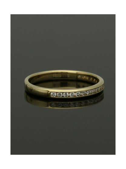 Diamond Half Eternity Ring 0.20ct Round Brilliant Cut in 9ct Yellow Gold
