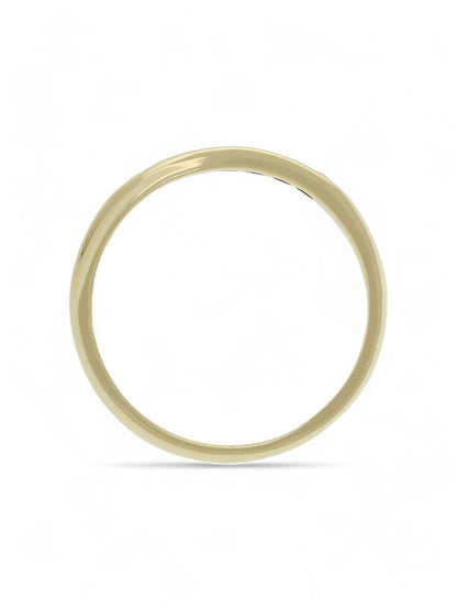 Ruby & Diamond Half Eternity Ring in 9ct Yellow Gold