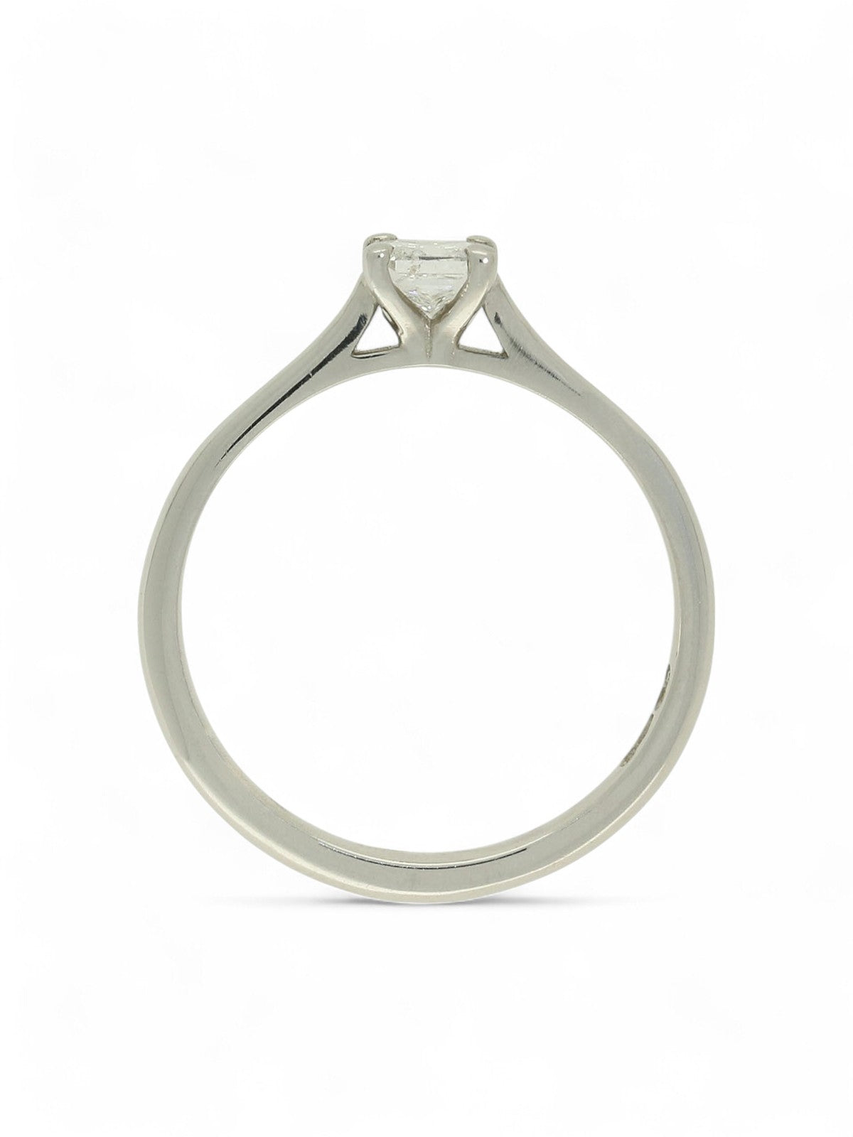 Diamond Solitaire Engagement Ring 0.40ct Princess Cut in Platinum