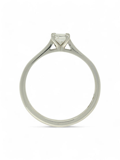 Diamond Solitaire Engagement Ring 0.40ct Princess Cut in Platinum