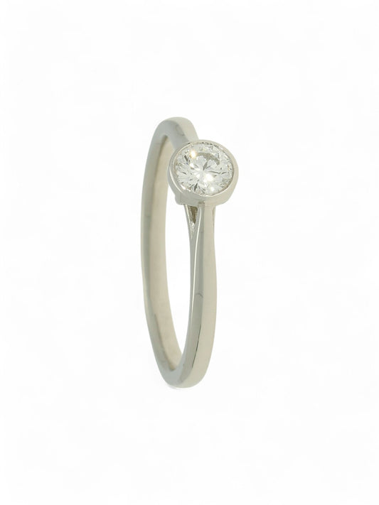 Diamond Solitaire Engagement Ring "The Diana Collection" 0.25ct Round Brilliant Cut in Platinum