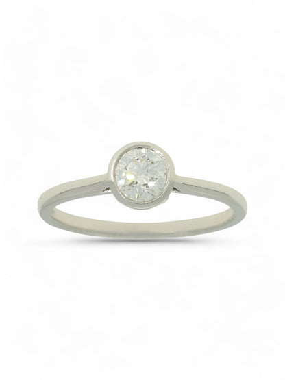 Diamond Solitaire Engagement Ring 0.50ct Round Brilliant Cut in Platinum
