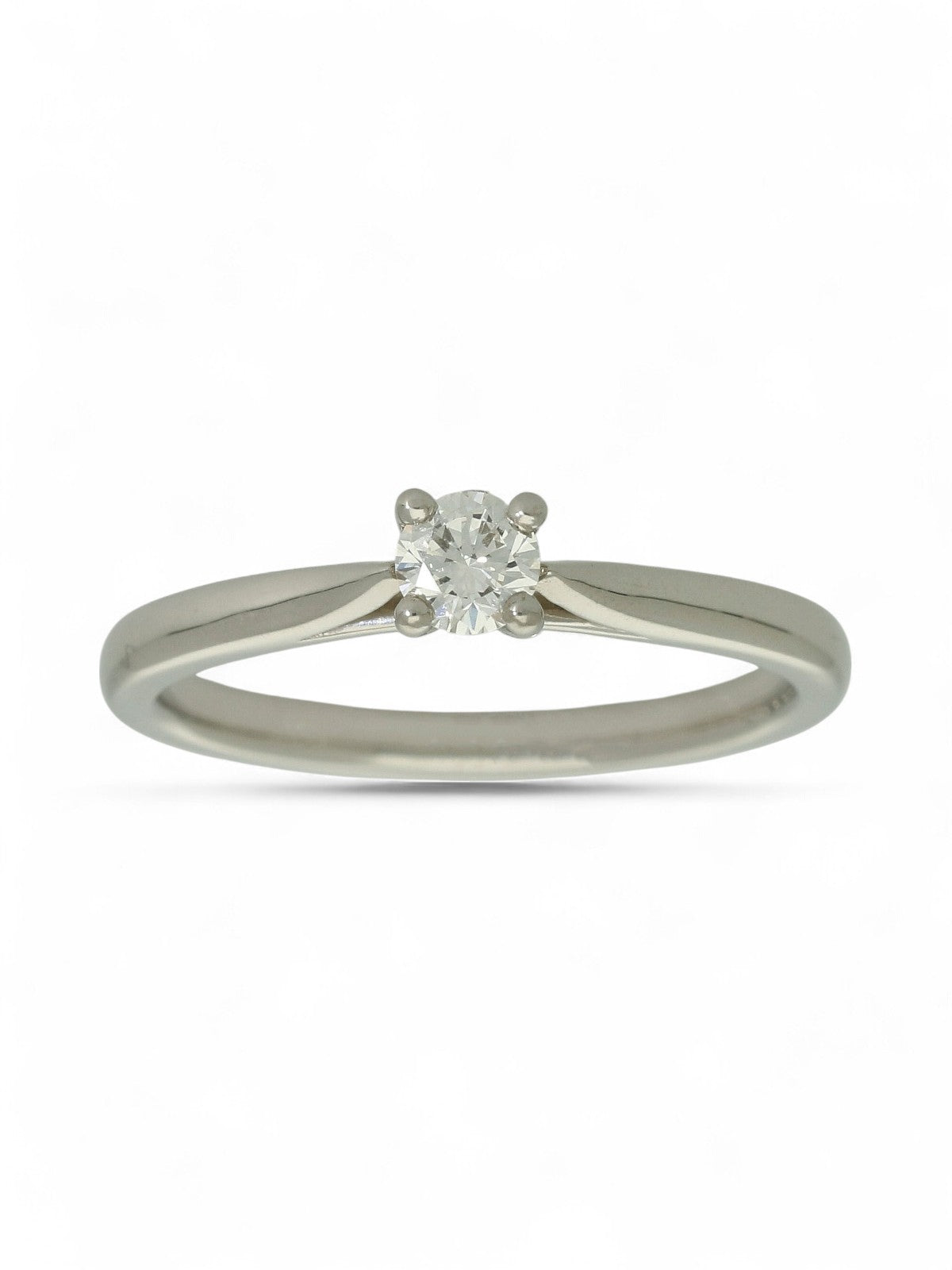 Diamond Solitaire Engagement Ring "The Catherine Collection" 0.20ct Round Brilliant Cut in Platinum