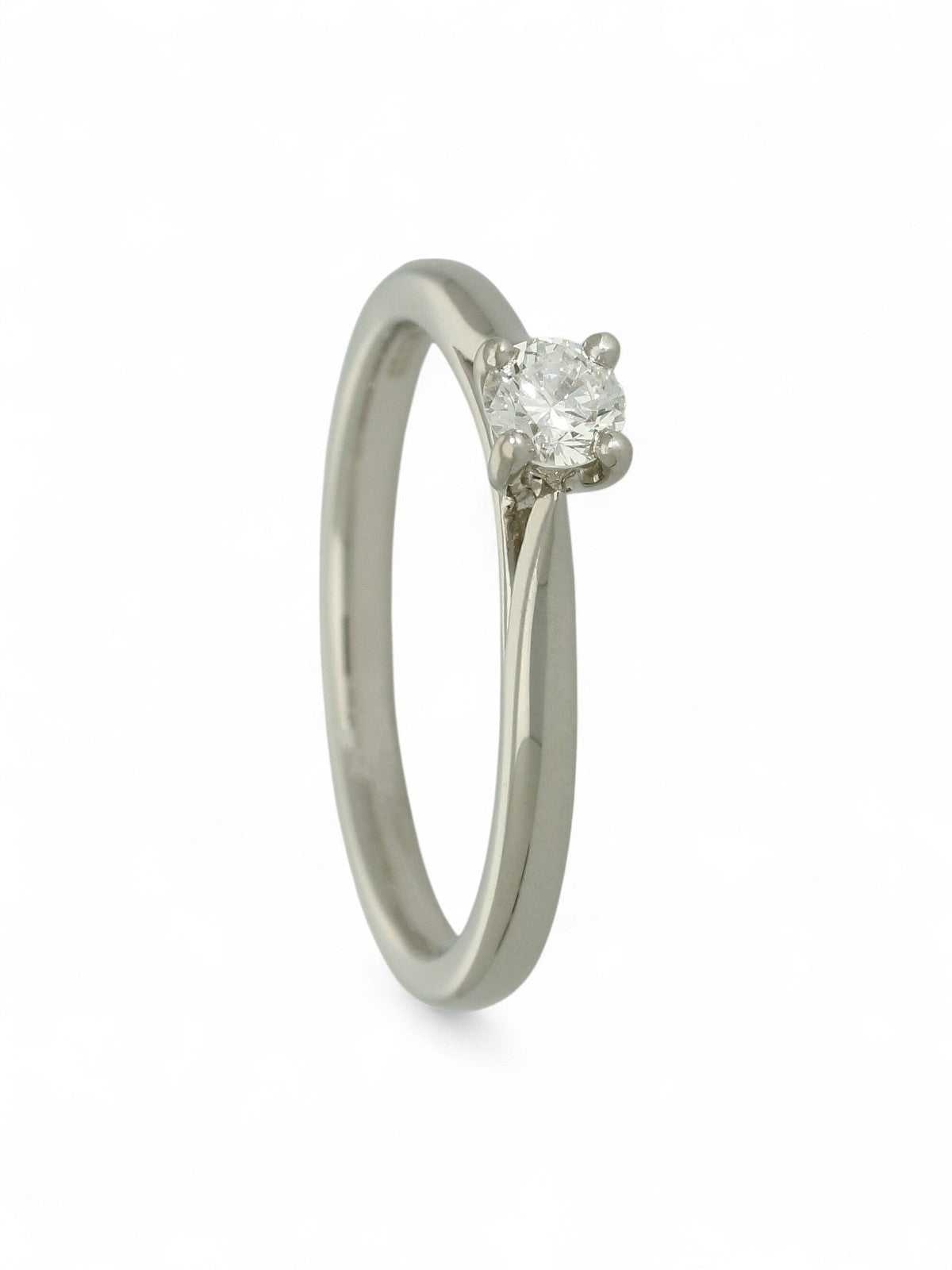 Diamond Solitaire Engagement Ring "The Catherine Collection" 0.20ct Round Brilliant Cut in Platinum