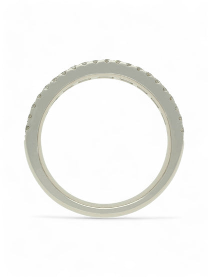 Diamond Half Eternity Ring 1.00ct Baguette & Round Brilliant Cut in Platinum