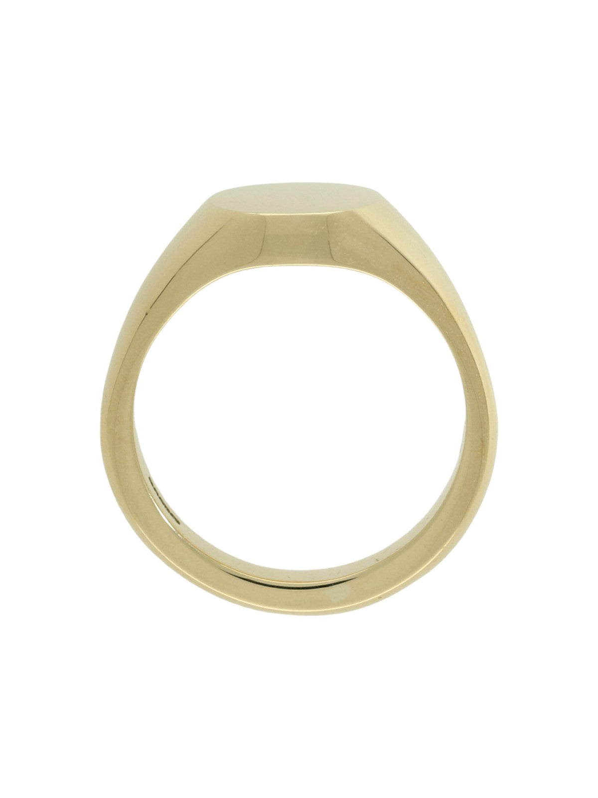 Plain Oval Signet Ring in 9ct Yellow Gold