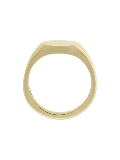 Plain Oval Signet Ring in 9ct Yellow Gold