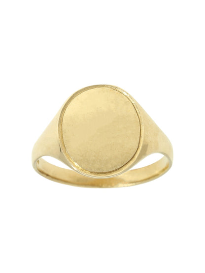 Oval Signet Ring in 9ct Yellow Gold