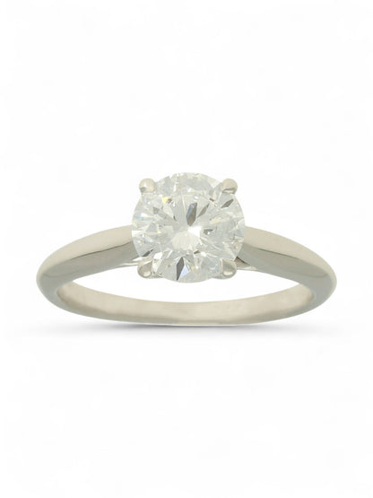 Lab Grown Diamond Solitaire Ring 1.50ct Brilliant Cut in Platinum