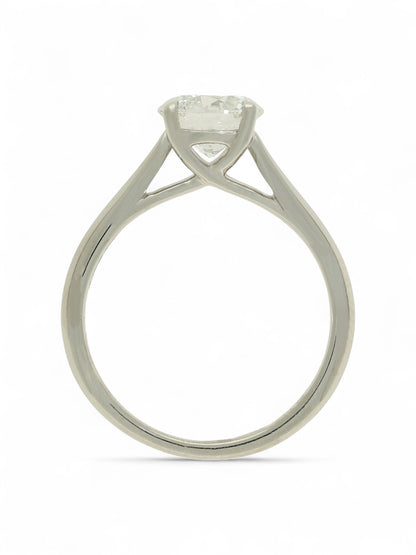 Lab Grown Diamond Solitaire Ring 1.50ct Brilliant Cut in Platinum