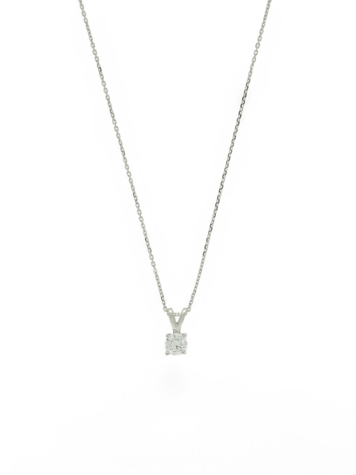 Lab Grown Diamond Pendant Approx 0.30ct Brilliant Cut in 9ct White Gold