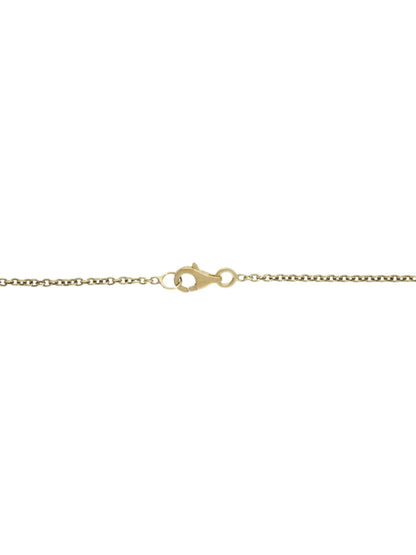 Ovular Bead Station Necklace in 9ct Yellow Gold