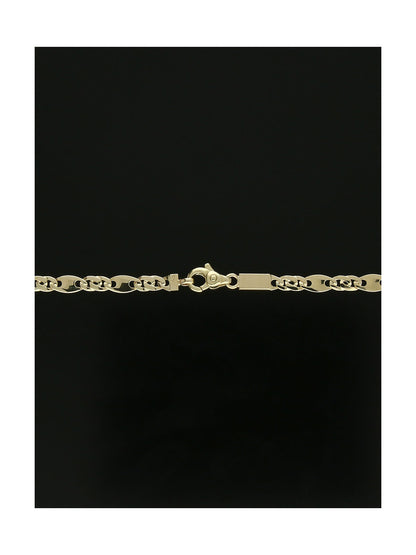 Fancy Link Necklace in 9ct Yellow Gold