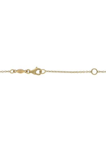 9ct Yellow Gold Open Circle Station Necklace