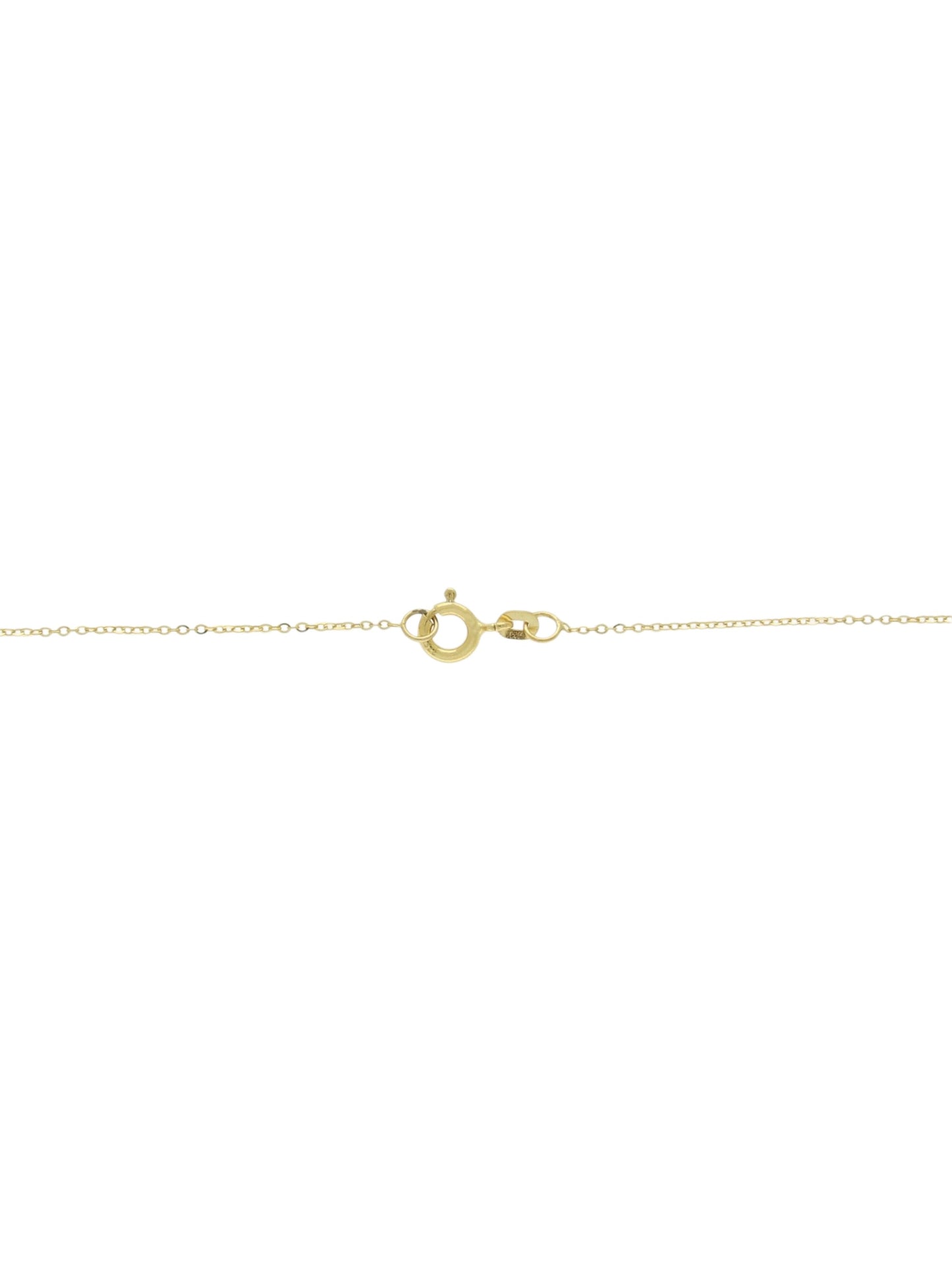Flowers & Fine Chain Necklace in 9ct Yellow Gold