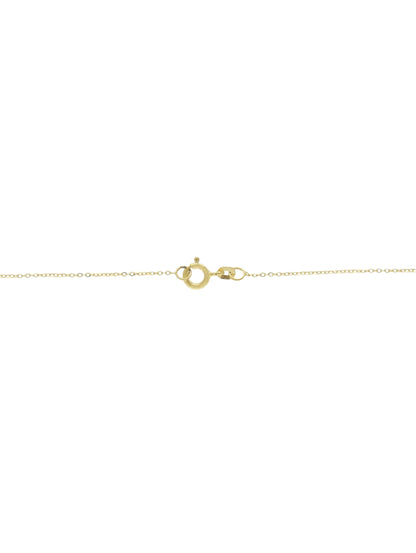 Flowers & Fine Chain Necklace in 9ct Yellow Gold