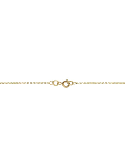 Curved Cross Pendant Necklace 10x15mm in 9ct Yellow Gold