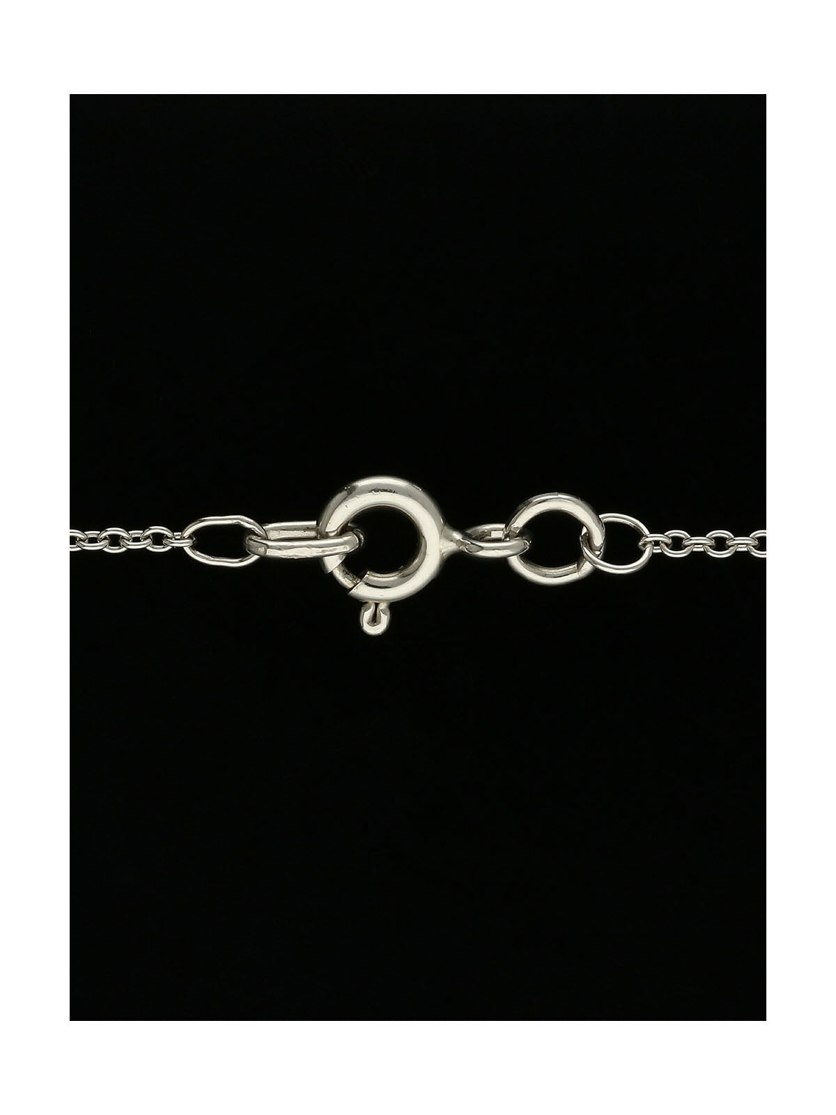 Diamond Oval Cut 0.40ct Solitaire Pendant Necklace in 18ct White Gold