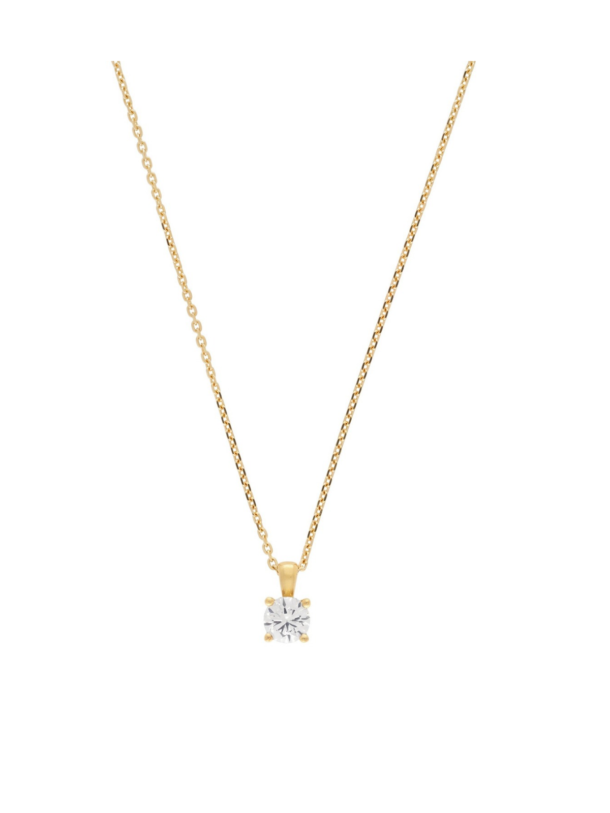 Diamond Solitaire Pendant with 0.70ct Round Brilliant Diamond in 18ct Yellow Gold