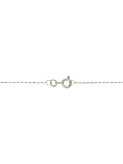 Fire Opal & Diamond Drop Pendant Necklace in 18ct White Gold