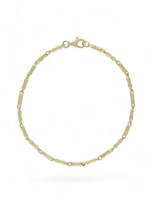 Bone Link Bracelet in 9ct Yellow Gold