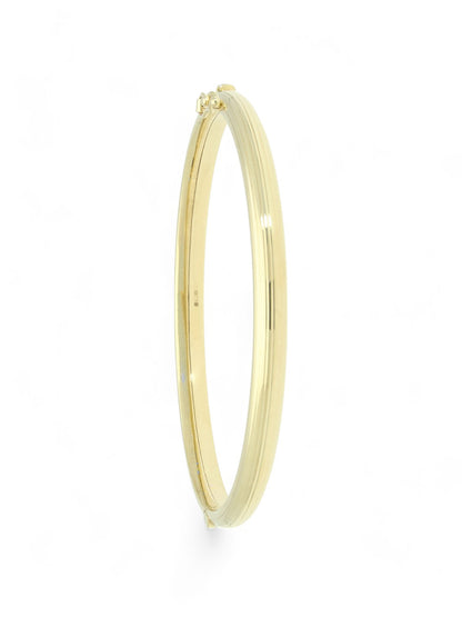 Stripe Texture Bangle in 9ct Yellow Gold