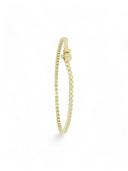 Diamond Line Bracelet 1.10ct in 9ct Yellow Gold