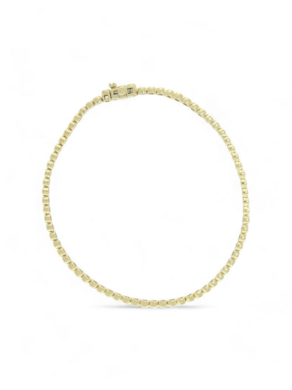 Diamond Line Bracelet 1.10ct in 9ct Yellow Gold