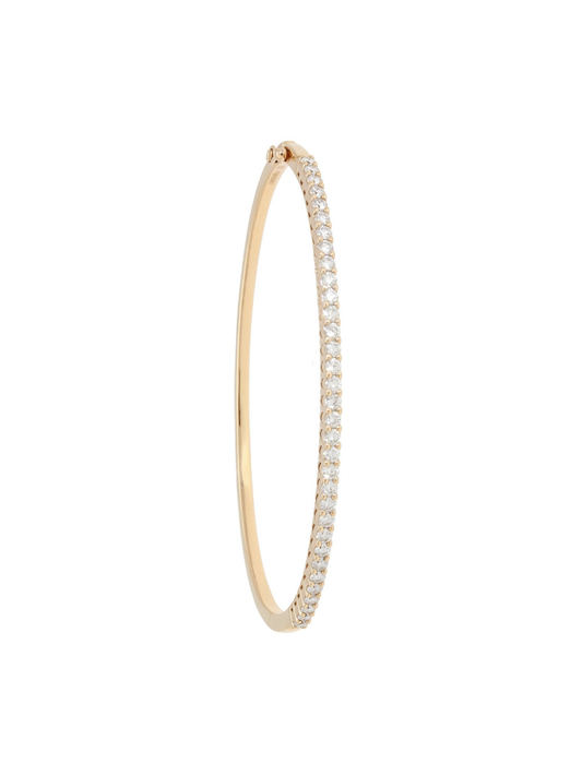 Diamond Bangle with 1.16ct of Round Brilliant Diamonds in 18ct Rose Gold