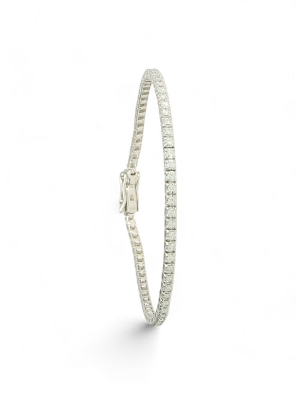 Diamond Tennis Bracelet 1.00ct in 18ct White Gold