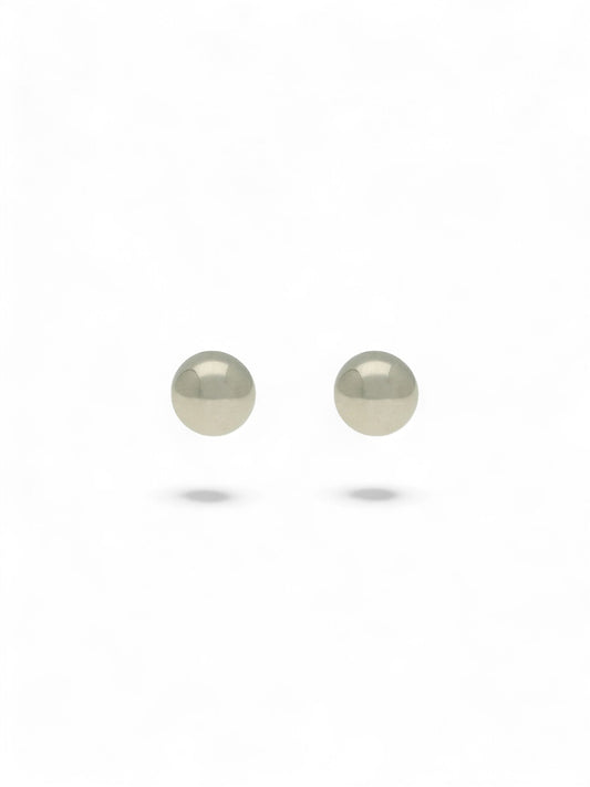 Ball Stud Earrings 3mm in 9ct White Gold