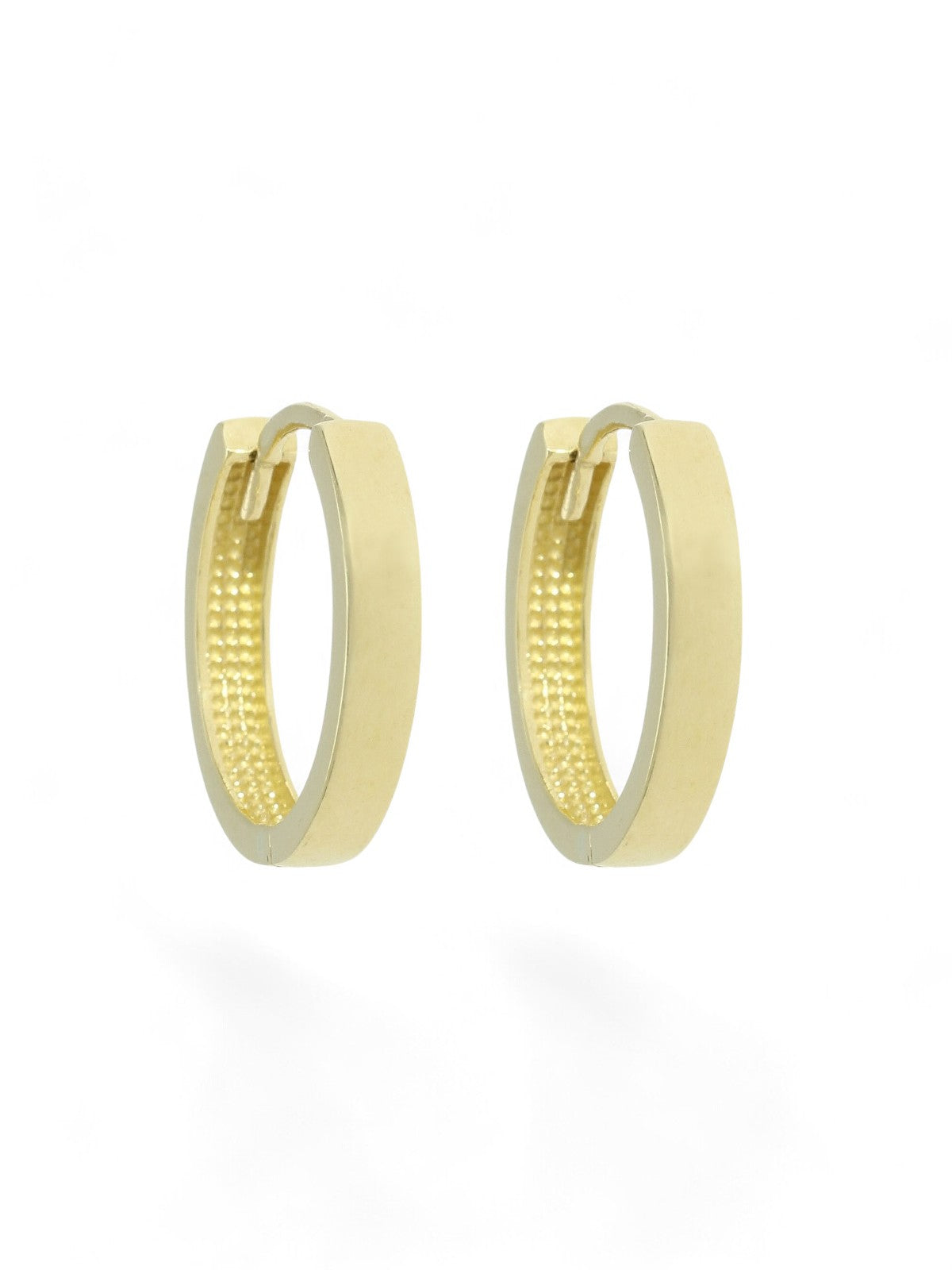 Huggie Hoop Earrings in 9ct Yellow Gold
