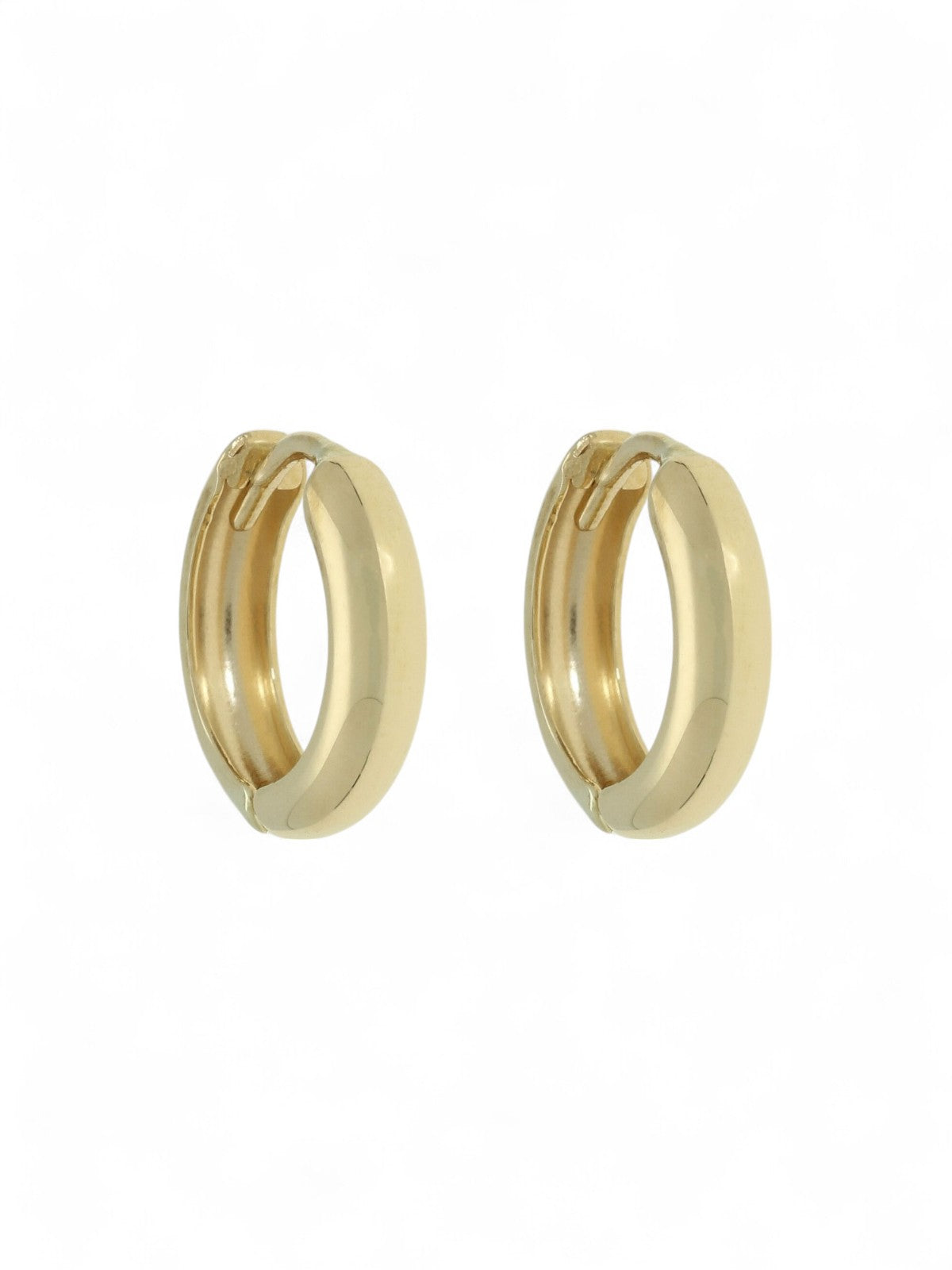 9ct Yellow Gold Huggie Hoop Earrings 5mm