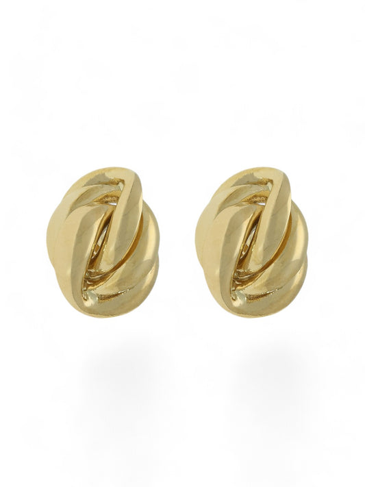 Knot Stud Earrings in 9ct Yellow Gold