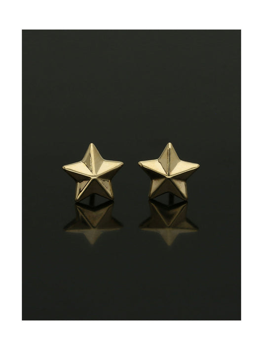 Star Stud Earrings in 9ct Yellow Gold
